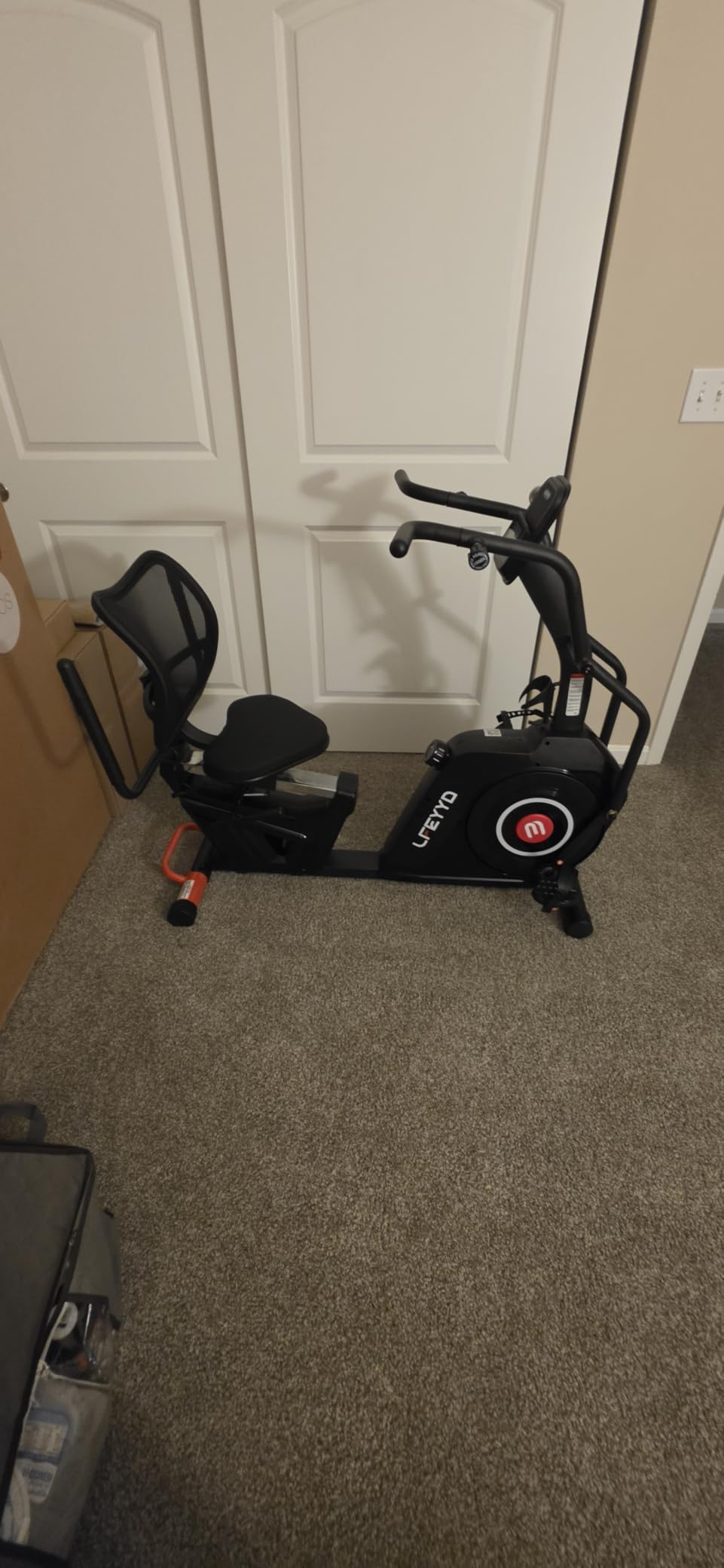 Recumbent Exercise Bike for Home, Stationary Bike with Arm Exerciser | 16-Level Magnetic Resistance, 450LBS Capacity, Bluetooth App, LCD Monitor, Heart Rate, Low-Impact Cardio & Physical Therapy customer photo 2