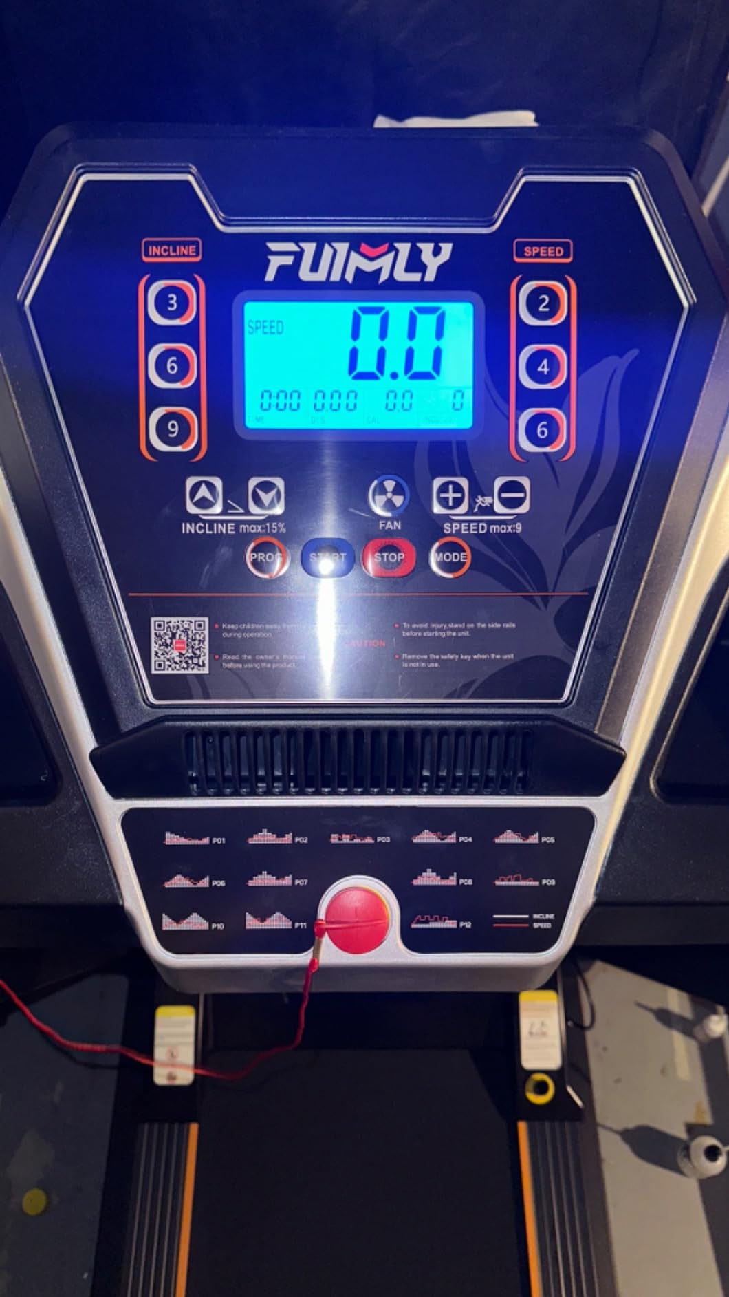 Treadmill with 20% Auto Incline, FUNMILY 4.5HP Heavy Duty Treadmill for Home, 400 lb Weight Capacity Folding Running Machine, Smart Data Monitoring/Shock Absorption/Large LED Display customer photo 2