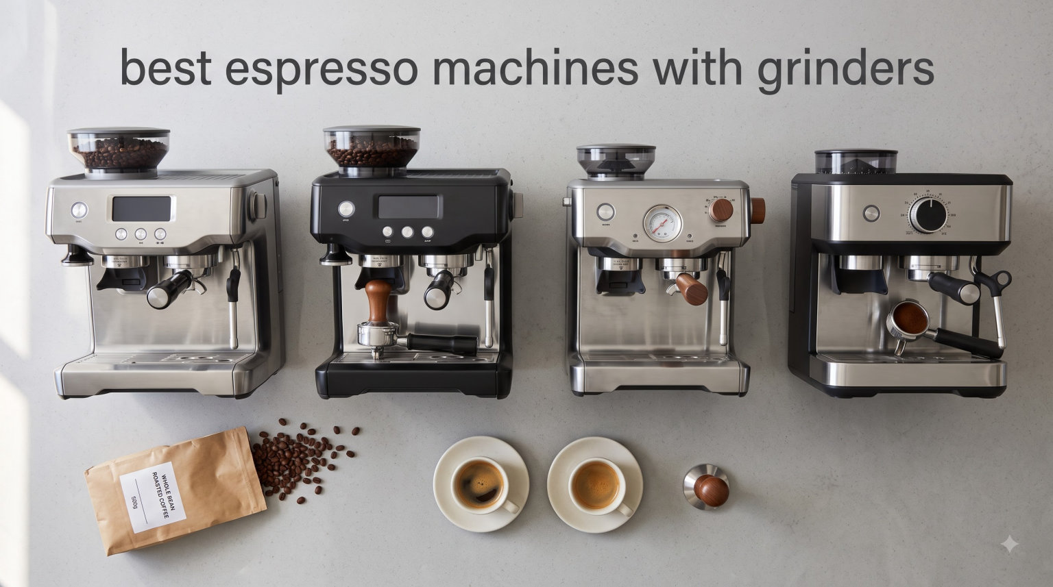 best espresso machines with grinders