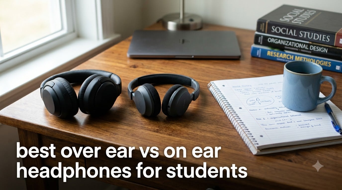 best over ear vs on ear headphones for students