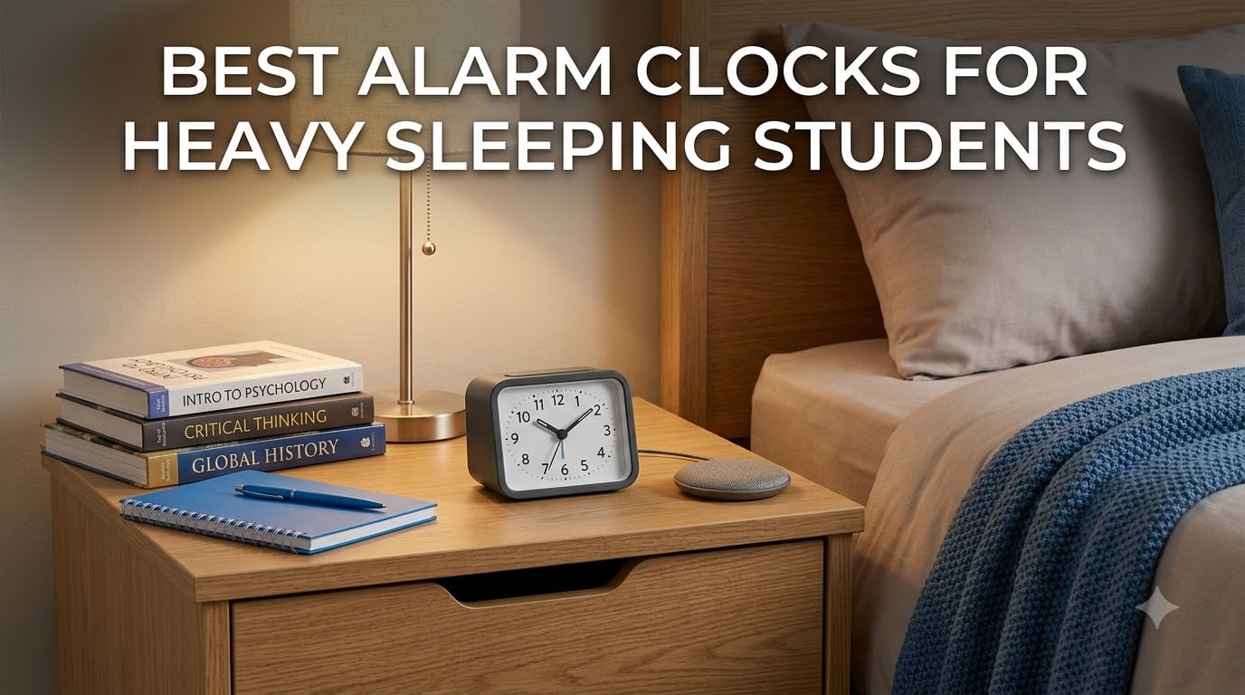 best alarm clocks for heavy sleeping students