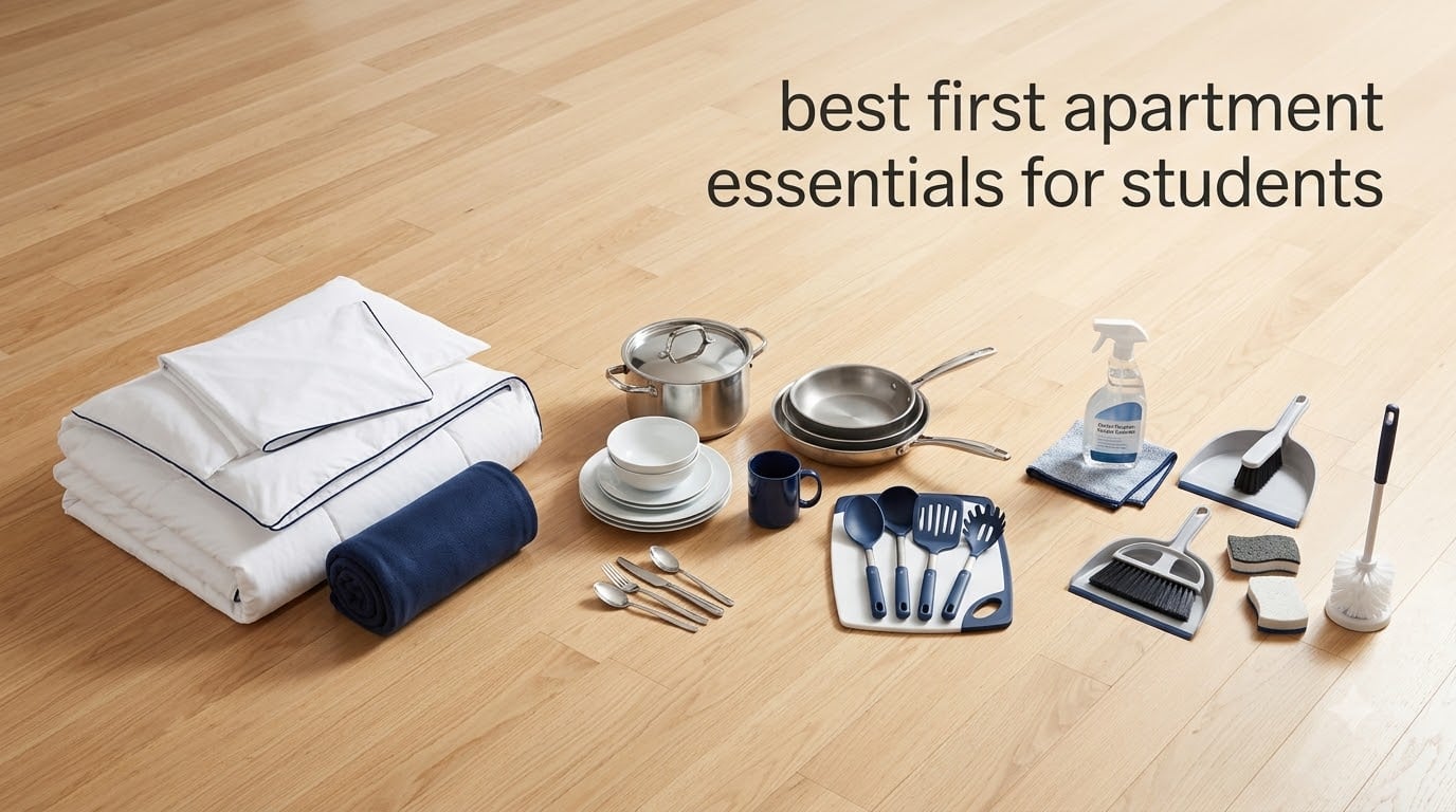 best first apartment essentials for students
