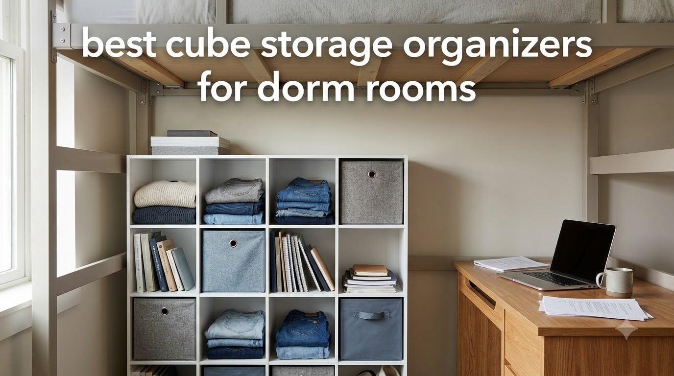 best cube storage organizers for dorm rooms
