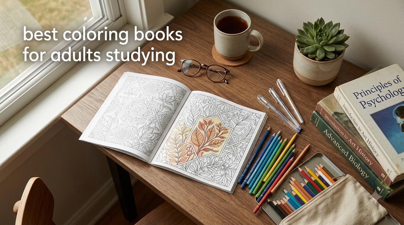 best coloring books for adults studying