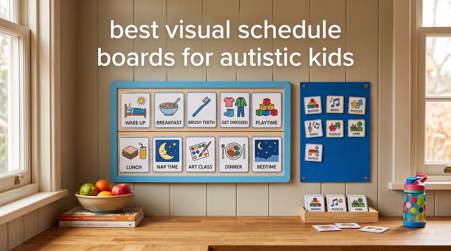 best visual schedule boards for autistic kids