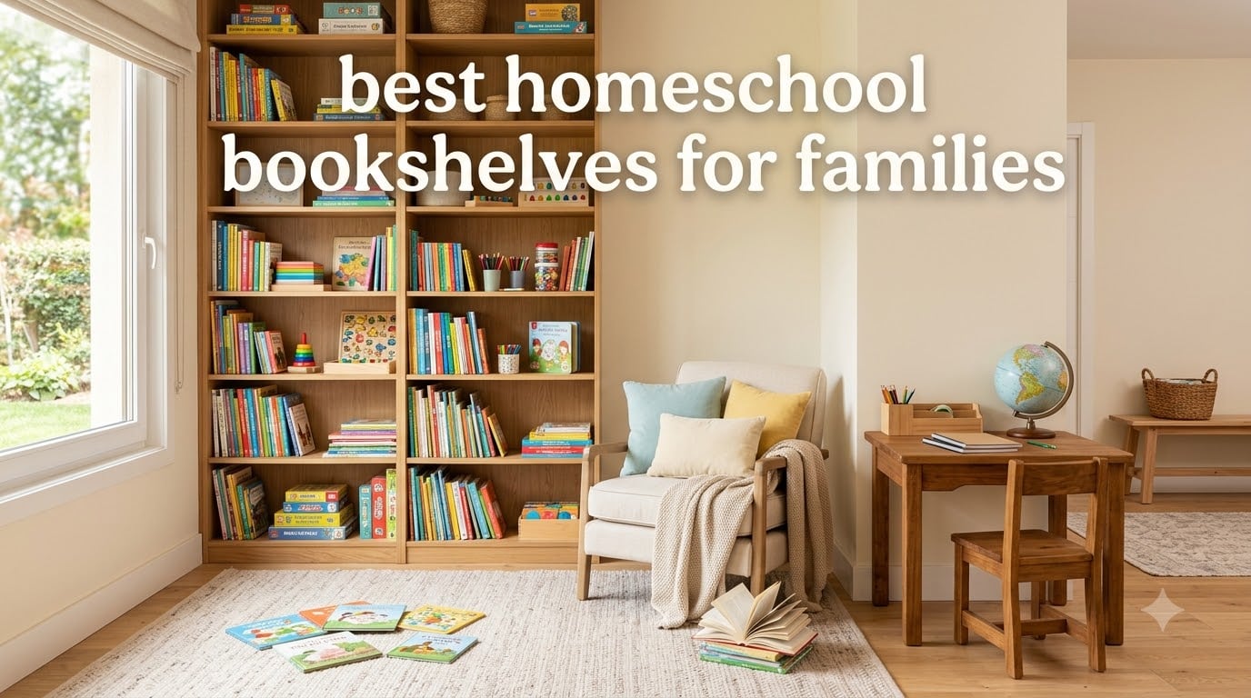 best homeschool bookshelves for families
