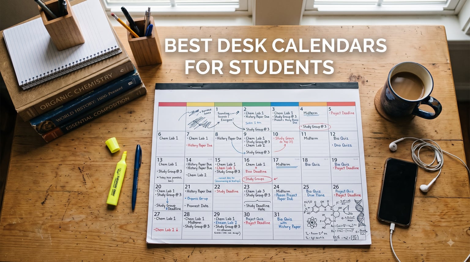 best desk calendars for students
