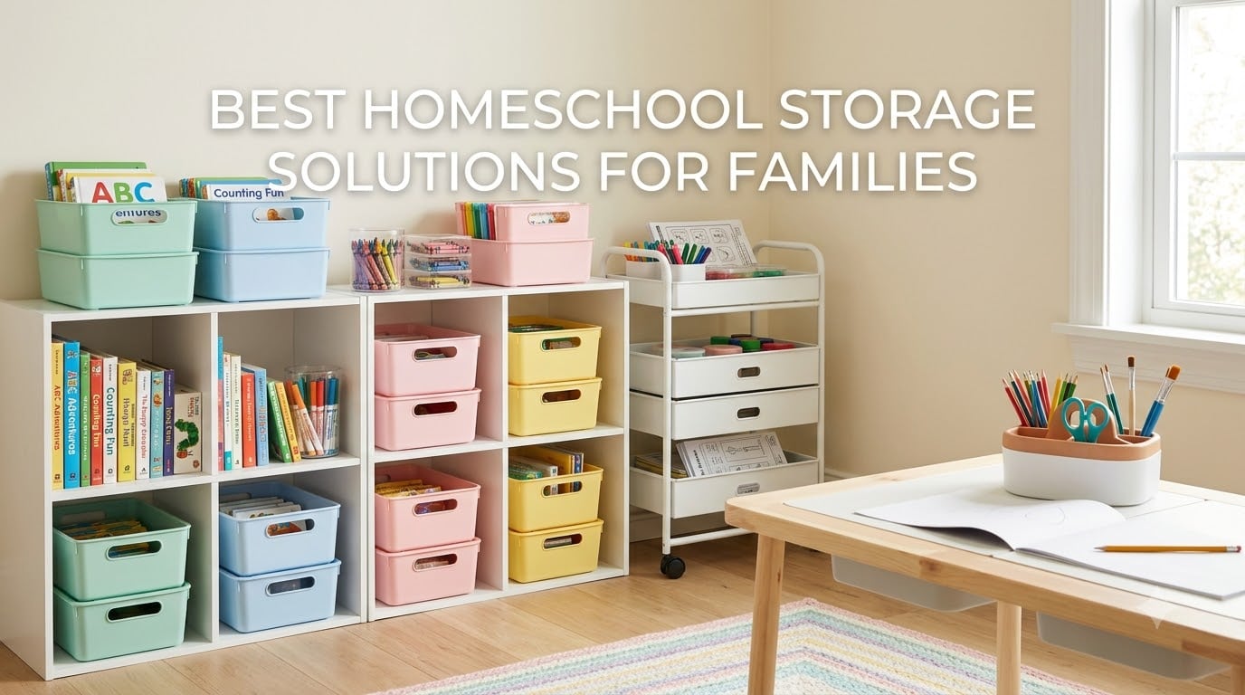 best homeschool storage solutions for families