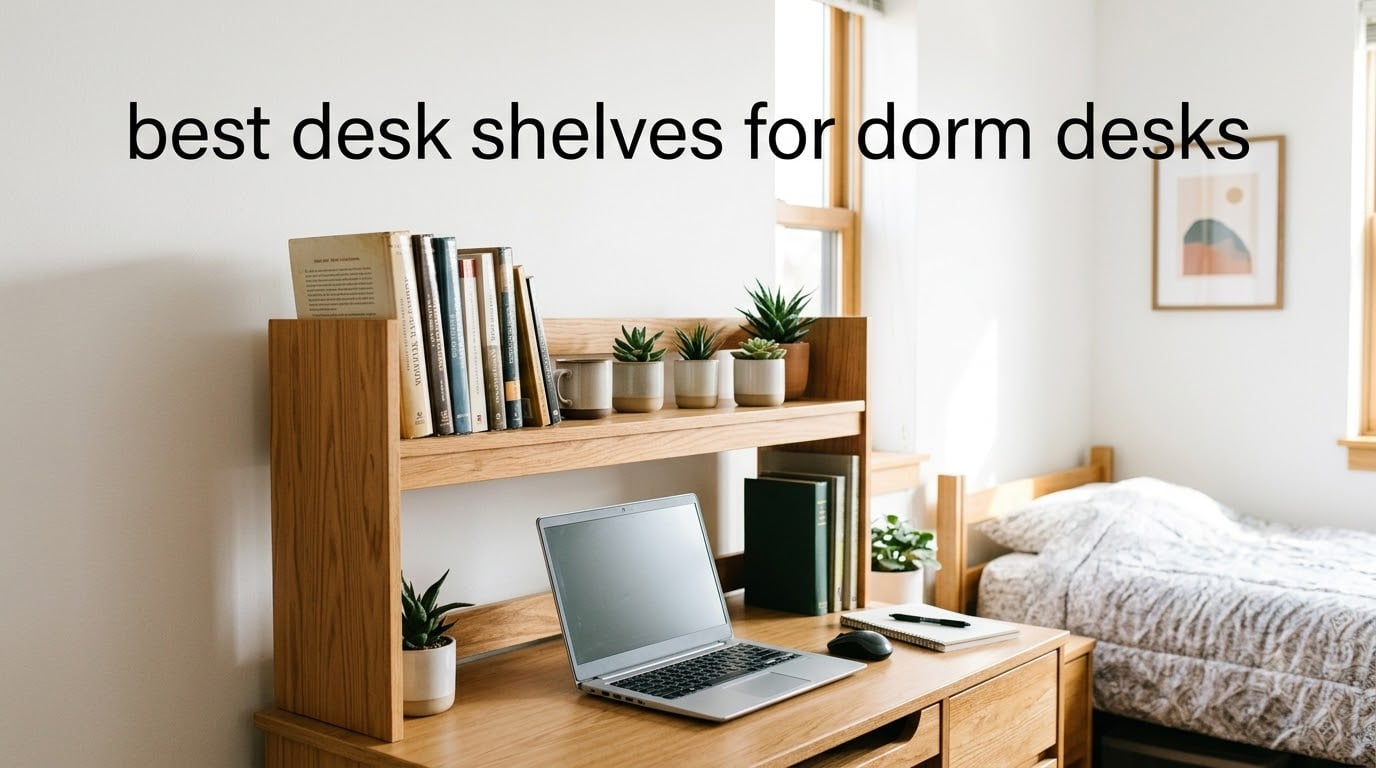 best desk shelves for dorm desks