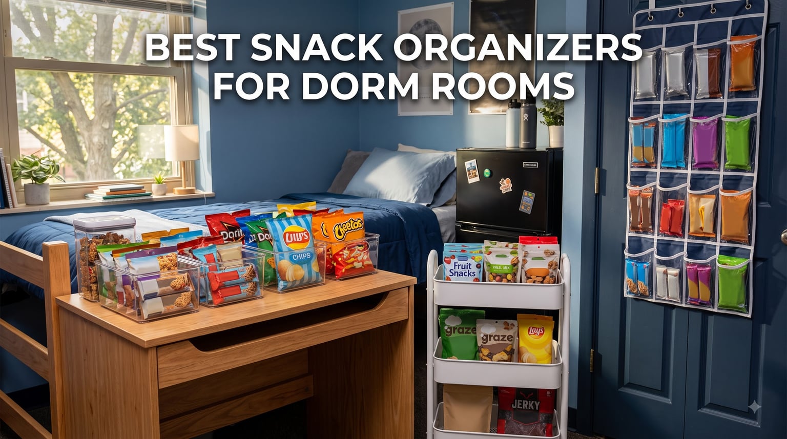 best snack organizers for dorm rooms