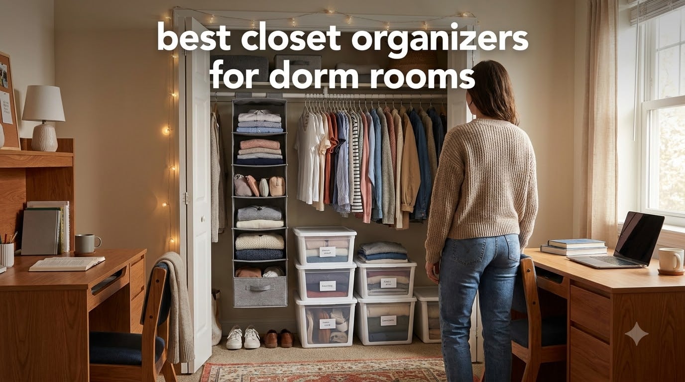 best closet organizers for dorm rooms