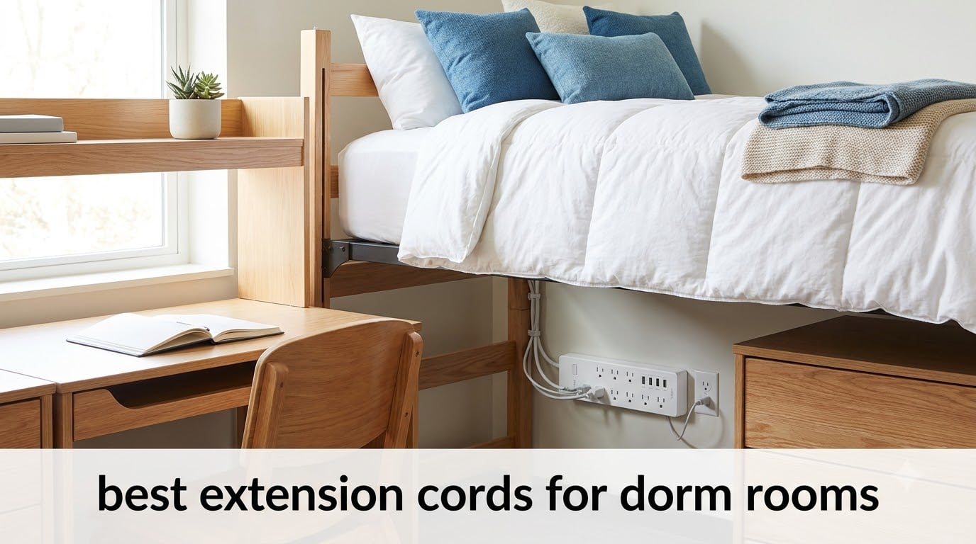 best extension cords for dorm rooms