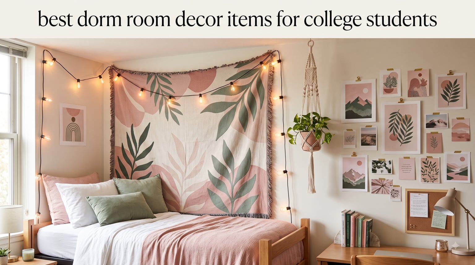 best dorm room decor items for college students