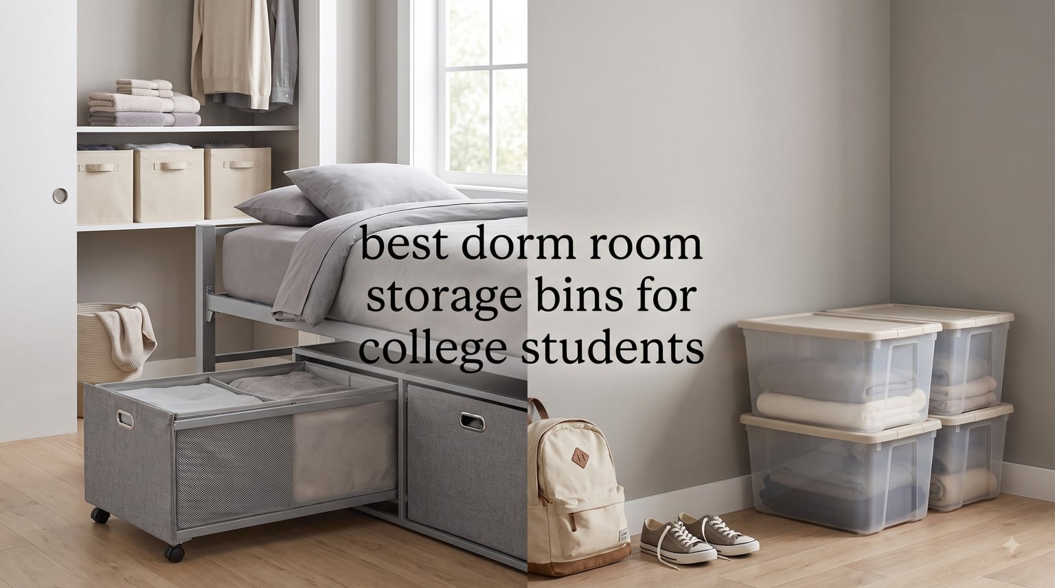 best dorm room storage bins for college students