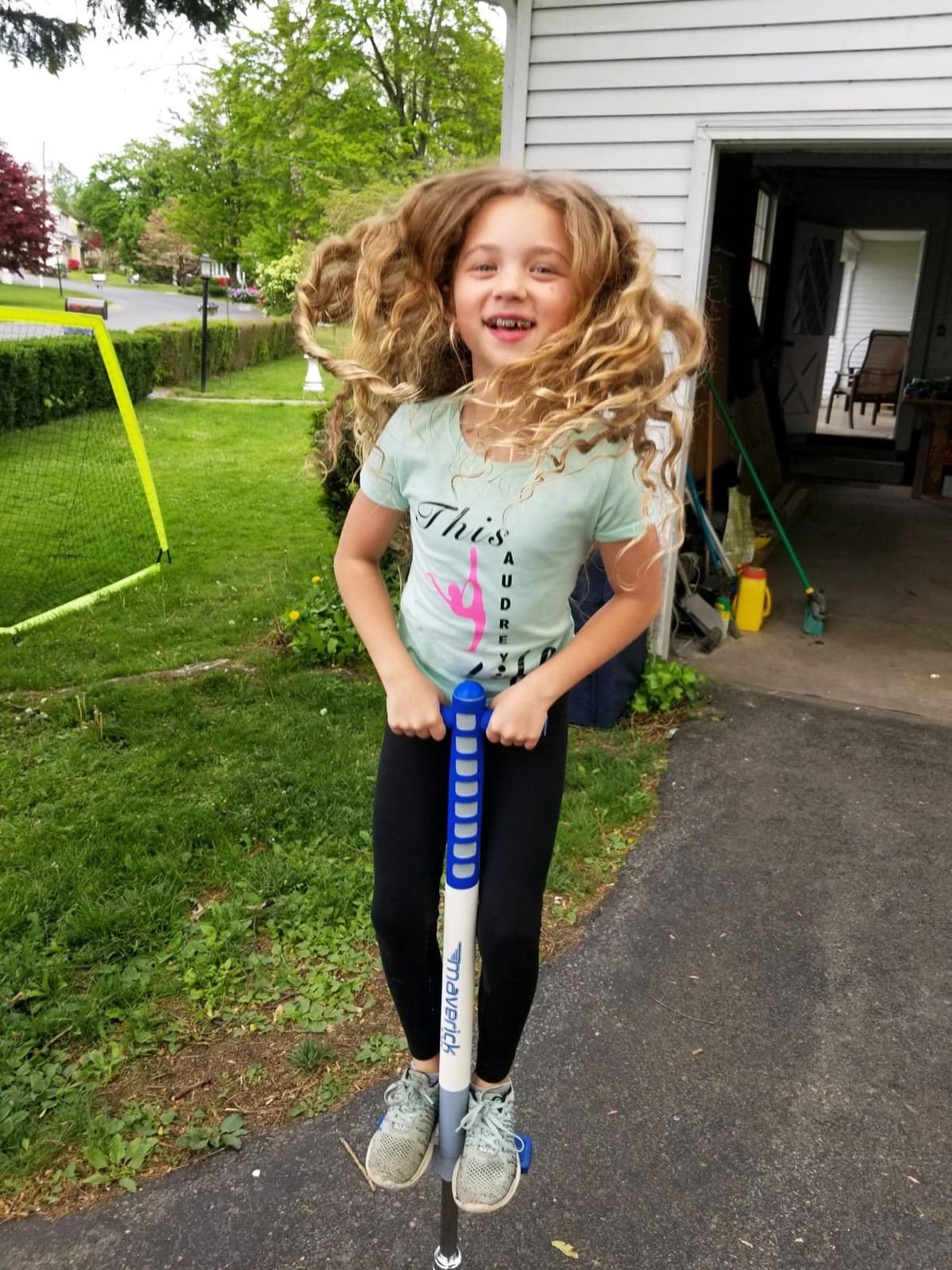 Flybar Maverick Foam Pogo Stick for Kids Age 5 and Up, 40 to 80 Pounds, Pogo Stick for Boys and Girls (Red/Blue) customer photo 1