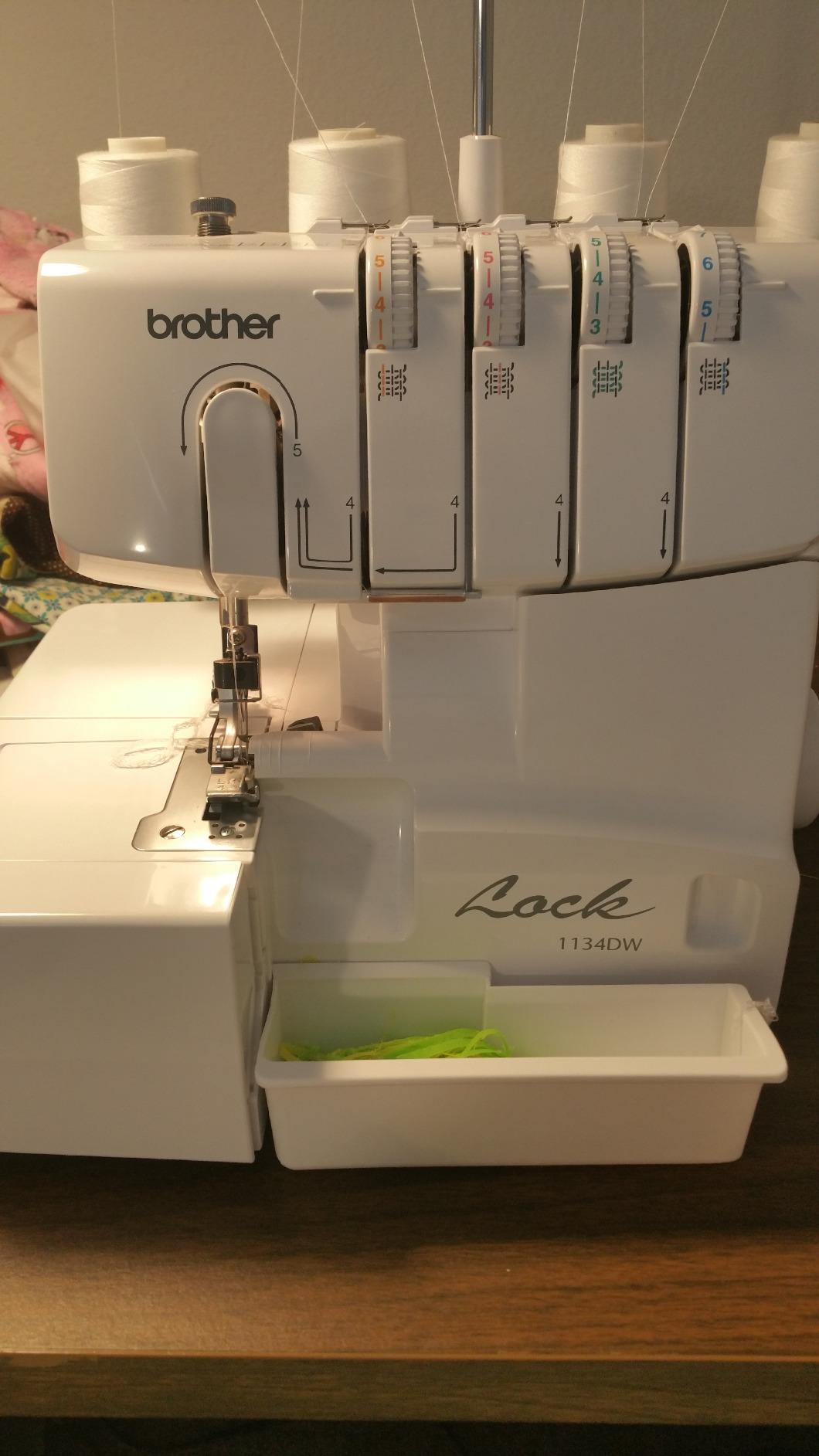 Brother 1034D Serger Overlock Sewing Machine | 300 Stitches Per Minute, Removeable Trim Trap, 3 Included Accessory Feet customer photo 2