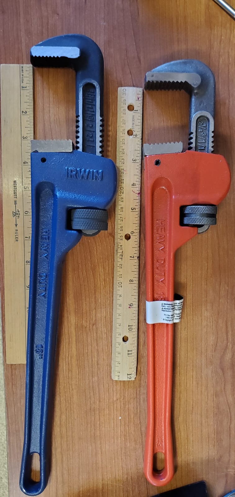 Performance Tool W1133-18B 18 in. Red Drop-Forged Steel Pipe Wrench customer photo 1