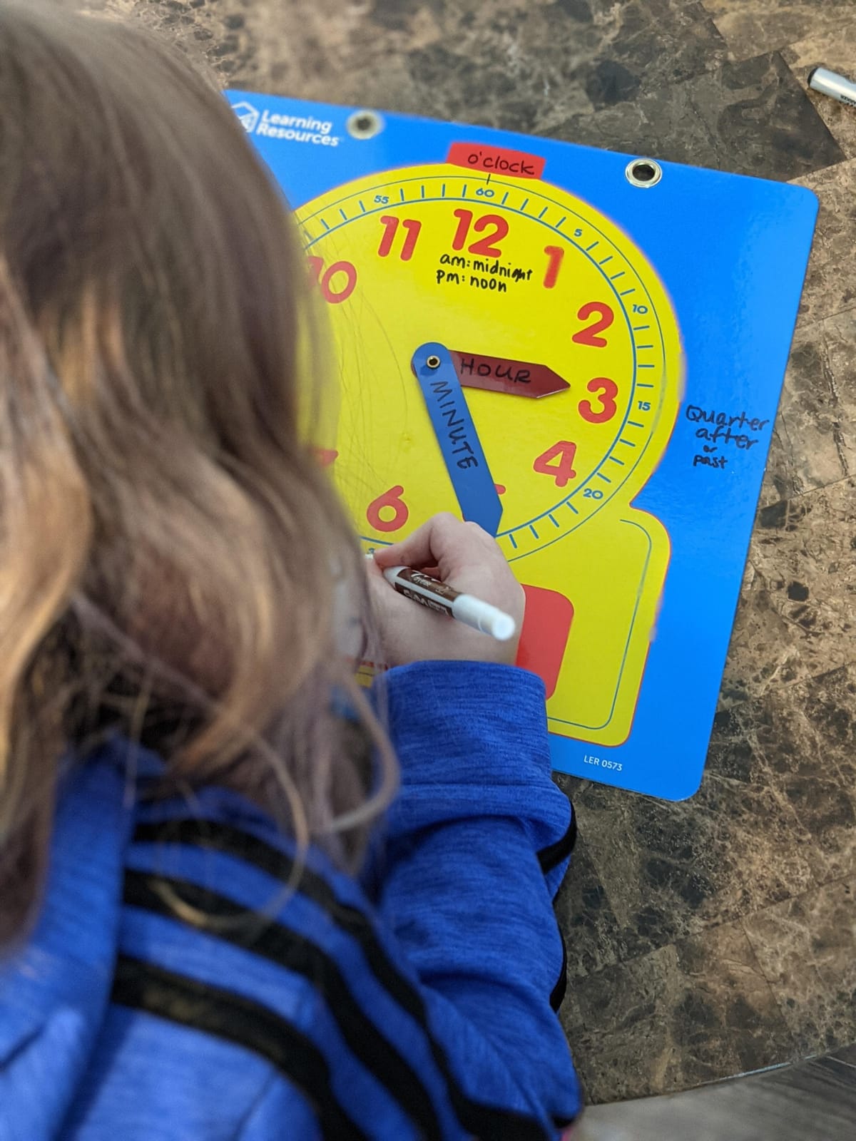 Learning Resources Write & Wipe Demonstration Clock customer photo 1