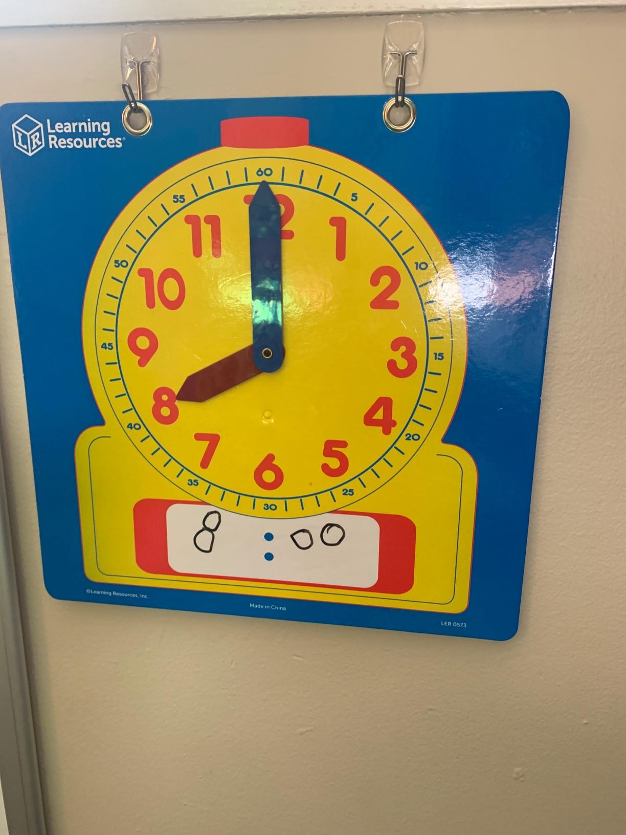 Learning Resources Write & Wipe Demonstration Clock customer photo 2