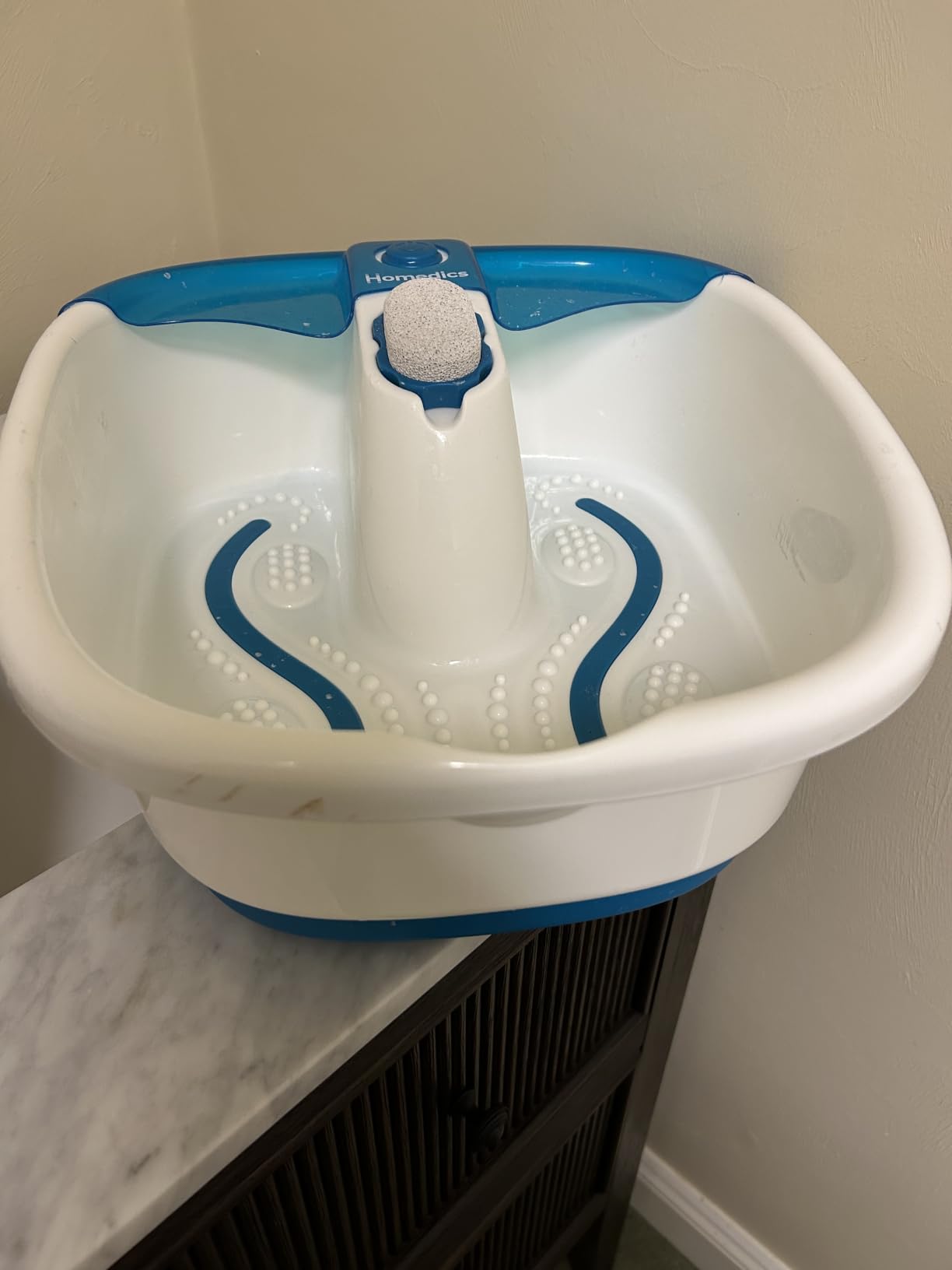Homedics Bubble Mate Foot Spa, Toe Touch Controlled Foot Bath | with Invigorating Bubbles and Splash Proof, Raised Massage Nodes and Removable Pumice Stone customer photo 2
