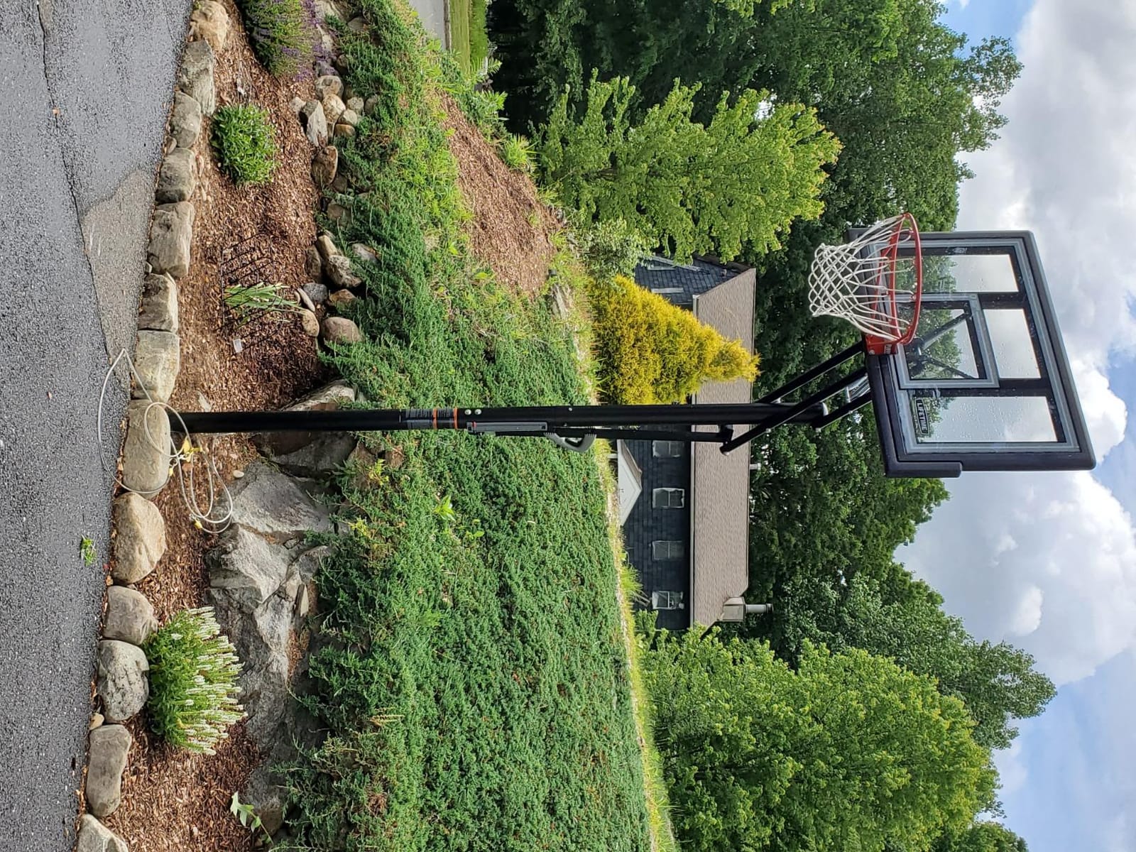 Lifetime 1084 Height Adjustable In Ground Basketball System, 50 Inch Shatterproof Backboard customer photo 2