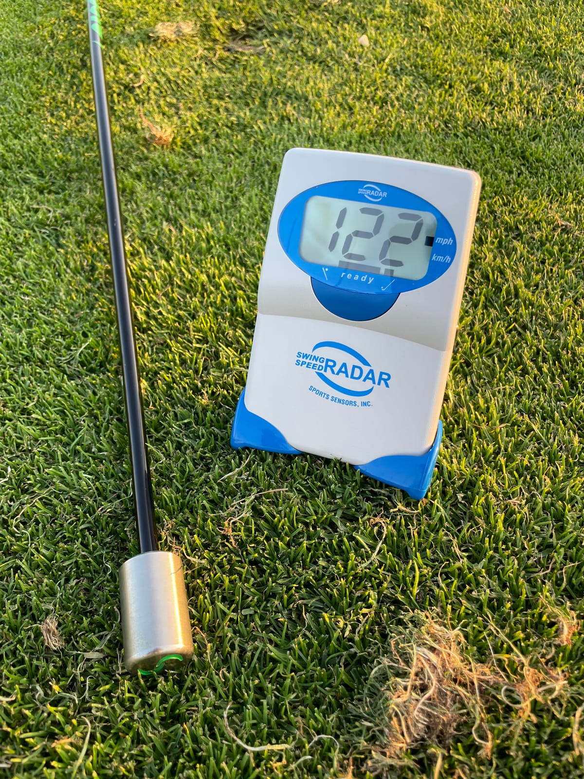 swing speed radar - Golf Training Tool - Accurate Club Speed Measurement 20-200 MPH - Portable Doppler Radar for Distance & Consistency Training - US Made customer photo 1