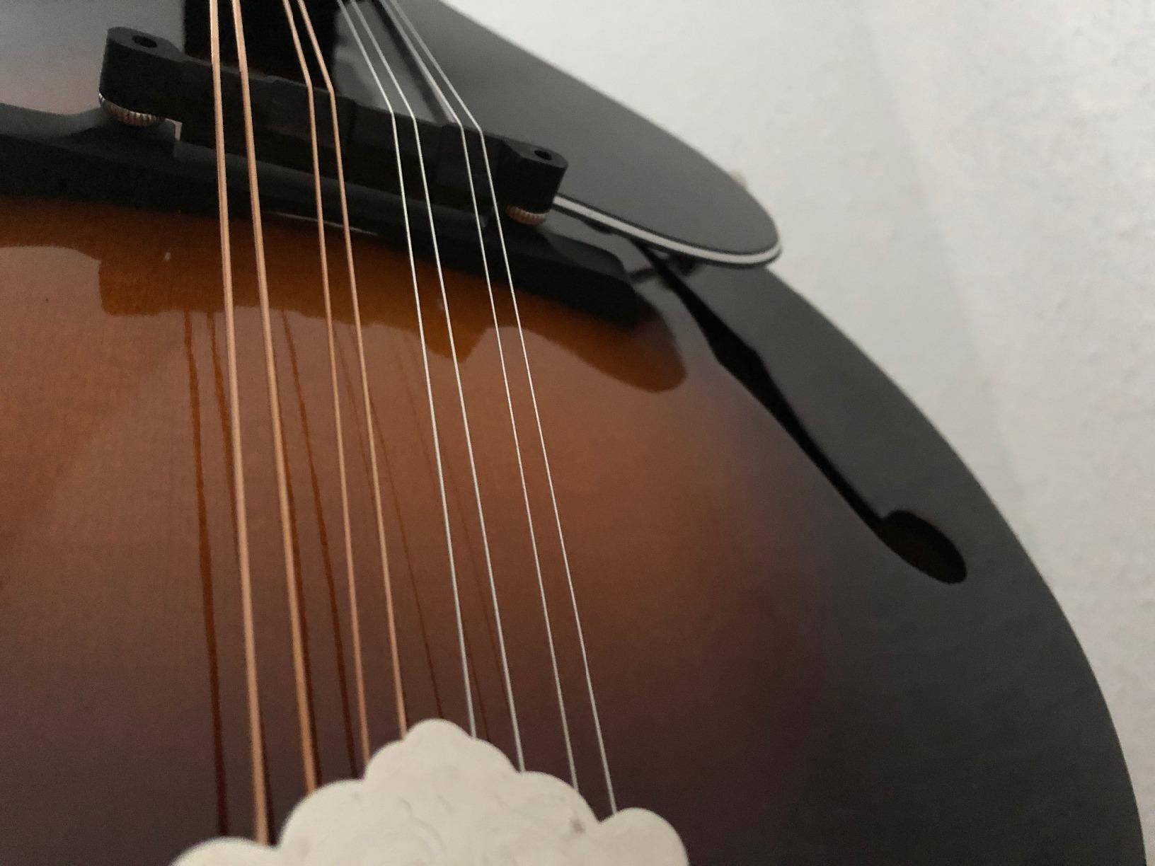 Kentucky KM-150 Standard A-Model Mandolin – Vintage Sunburst – Solid German Spruce Top & Alpine Maple Body customer photo 2