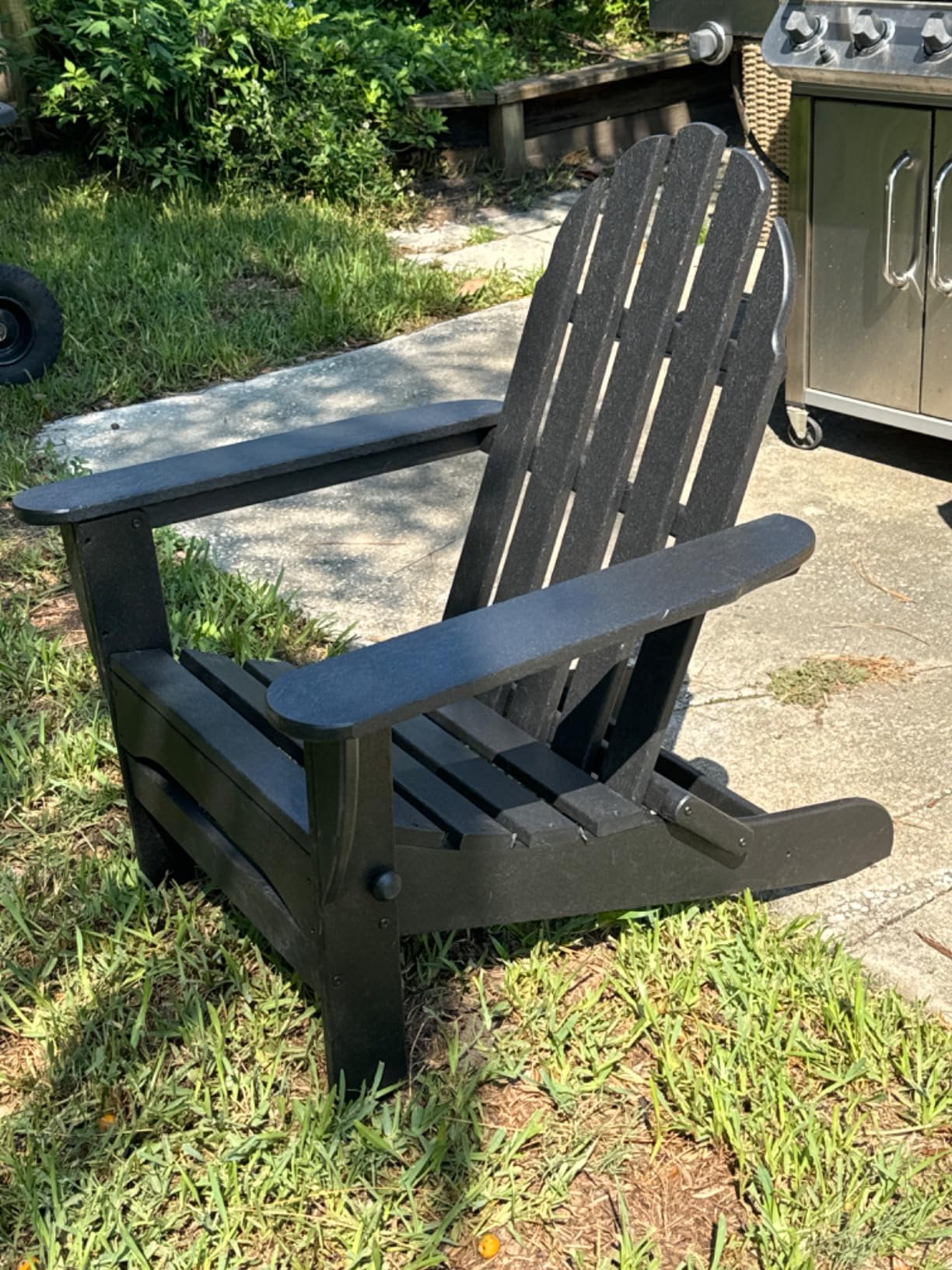POLYWOOD AD5030WH Classic Folding Adirondack Chair, White 35.7 x 29 x 35.7 inches customer photo 2