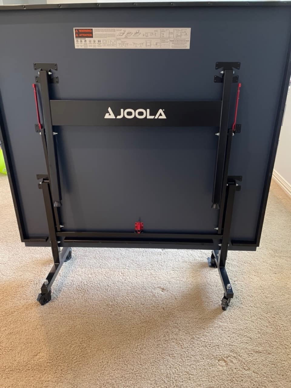 JOOLA Inside Professional MDF Indoor Ping Pong Table with Quick Clamp Table Tennis Net and Post Set - 10 Minute Easy Assembly - Tournament Quality - Foldable with Single Player Playback Mode customer photo 2