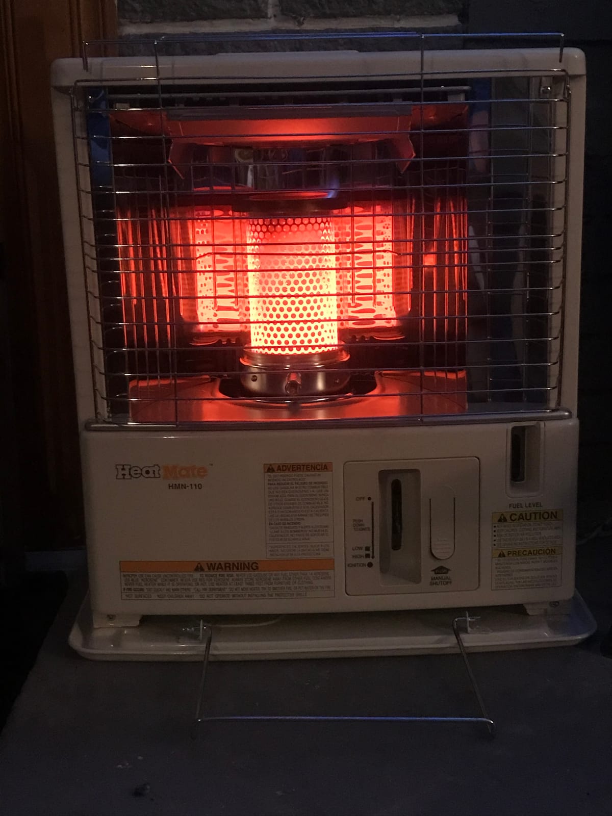 Sengoku HeatMate Portable Kerosene Heater, 10,000 BTU, Cordless, White customer photo 2