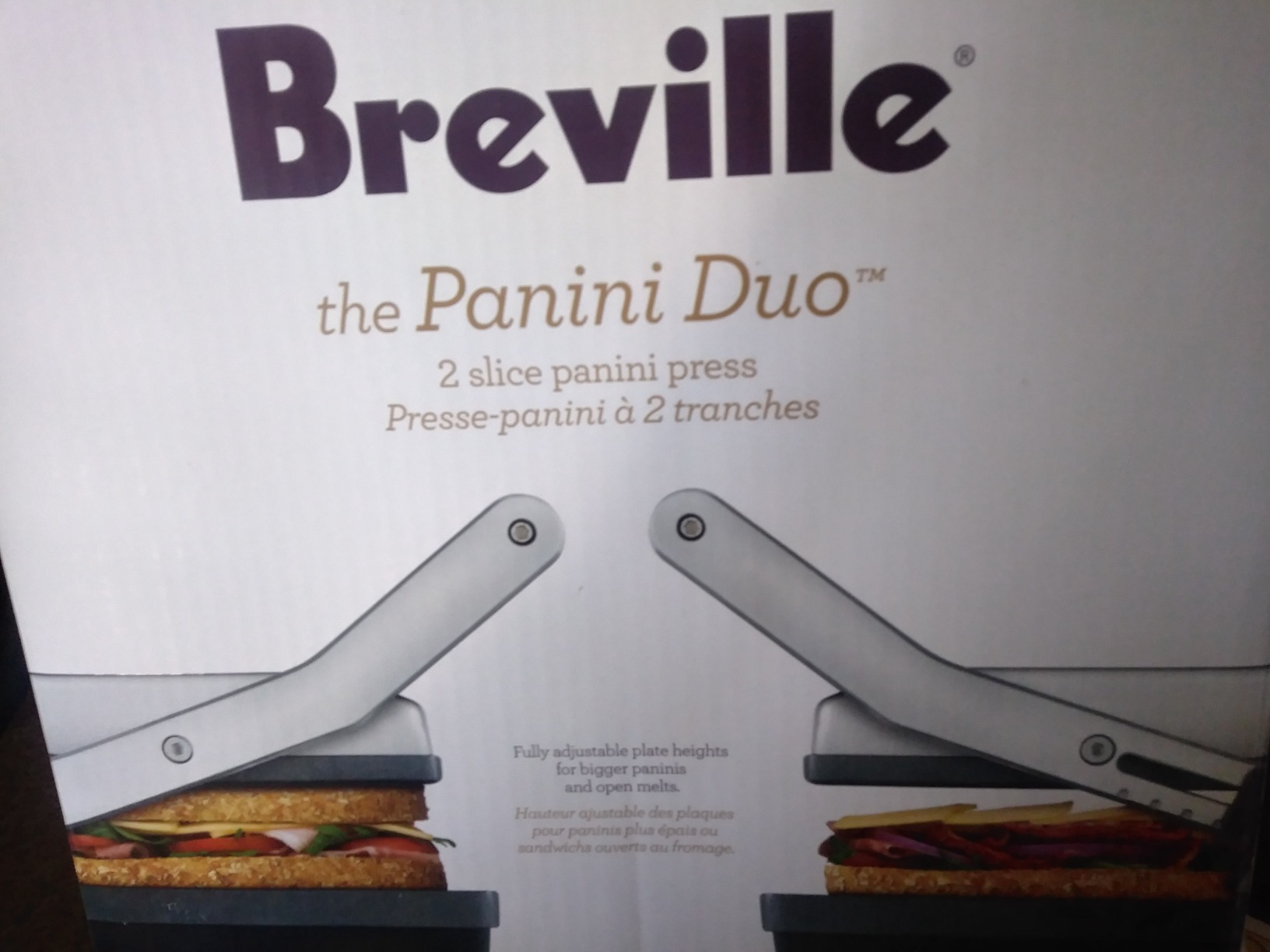 Breville BSG520XL Panini Duo Sandwich Maker, Brushed Stainless Steel | Toast two sandwiches at one with this nonstick press, creating restaurant-style grill marks every time | 2 slice customer photo 2