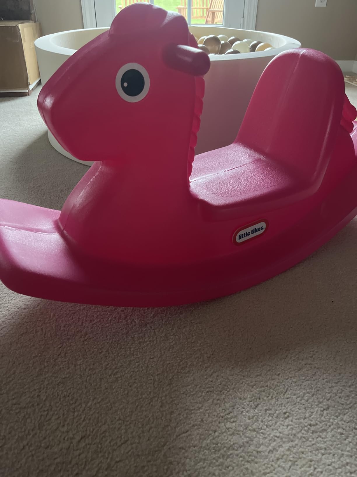 Little Tikes Rocking Horse Blue, 33.00 L x 10.00 W x 17.50 H Inches customer photo 1