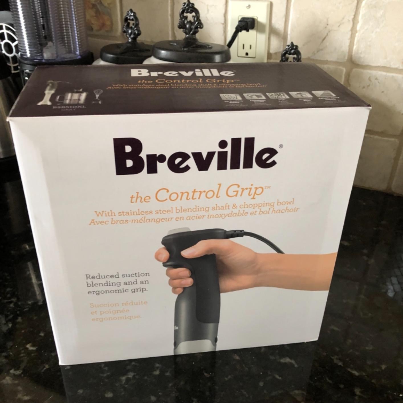 Breville BSB510XL Control Grip Immersion Blender, Brushed Stainless Steel | Puree soups, blend smoothies and mix sauces with this 15-speed 280W handheld blender | Includes whisk, chopper and 42 oz jug customer photo 2