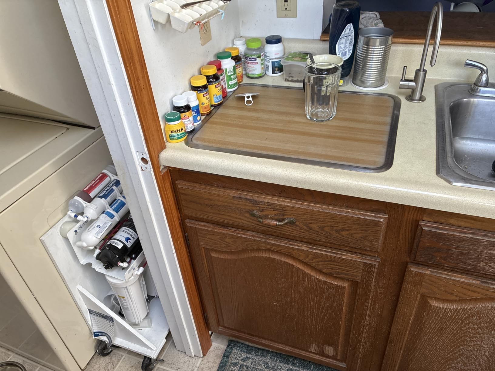 iSpring RCC7P-AK, 6-Stage Reverse Osmosis System Under Sink Alkaline Water Filter and Pump, RO Drinking Water Filtration System, Patented Top-Mounted Faucet Design for Easy Installation customer photo 1