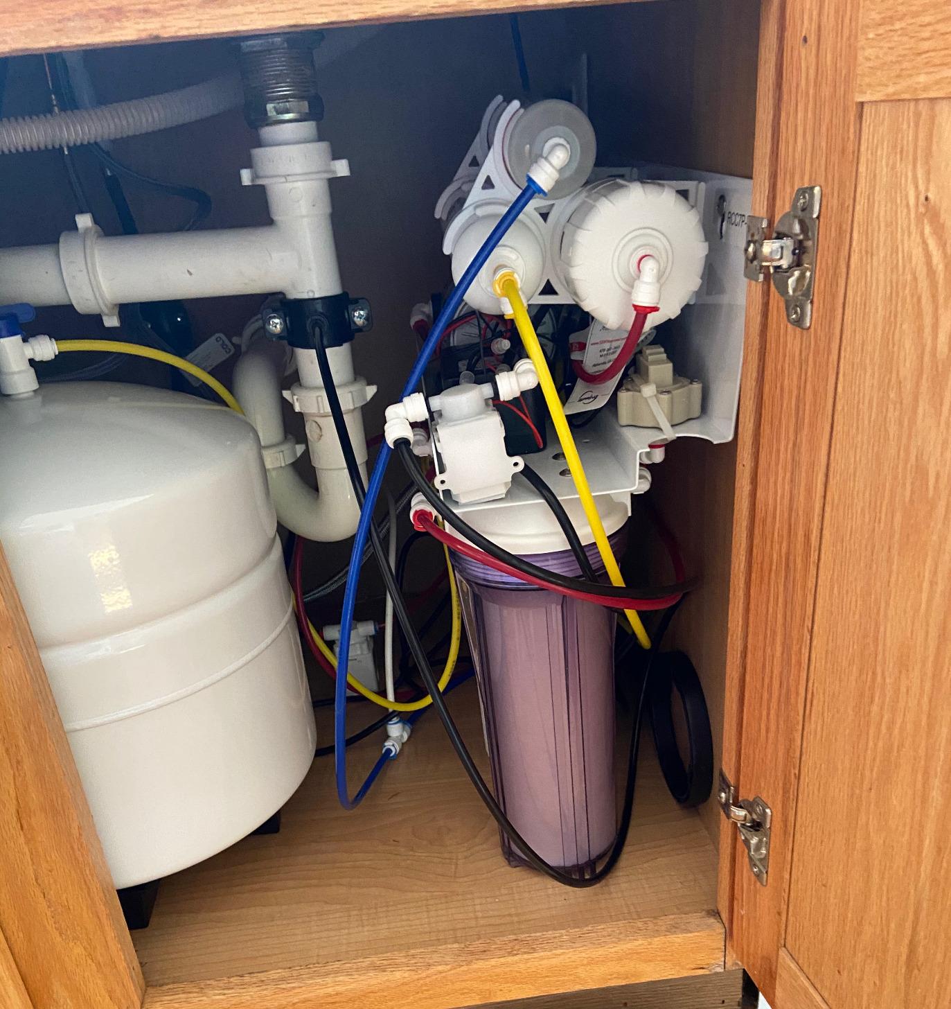 iSpring RCC7P-AK, 6-Stage Reverse Osmosis System Under Sink Alkaline Water Filter and Pump, RO Drinking Water Filtration System, Patented Top-Mounted Faucet Design for Easy Installation customer photo 2