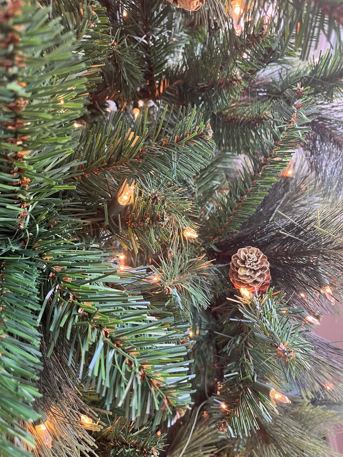 National Tree Company 6.5ft Pre-Lit Carolina Pine Artificial Christmas Tree customer photo 2