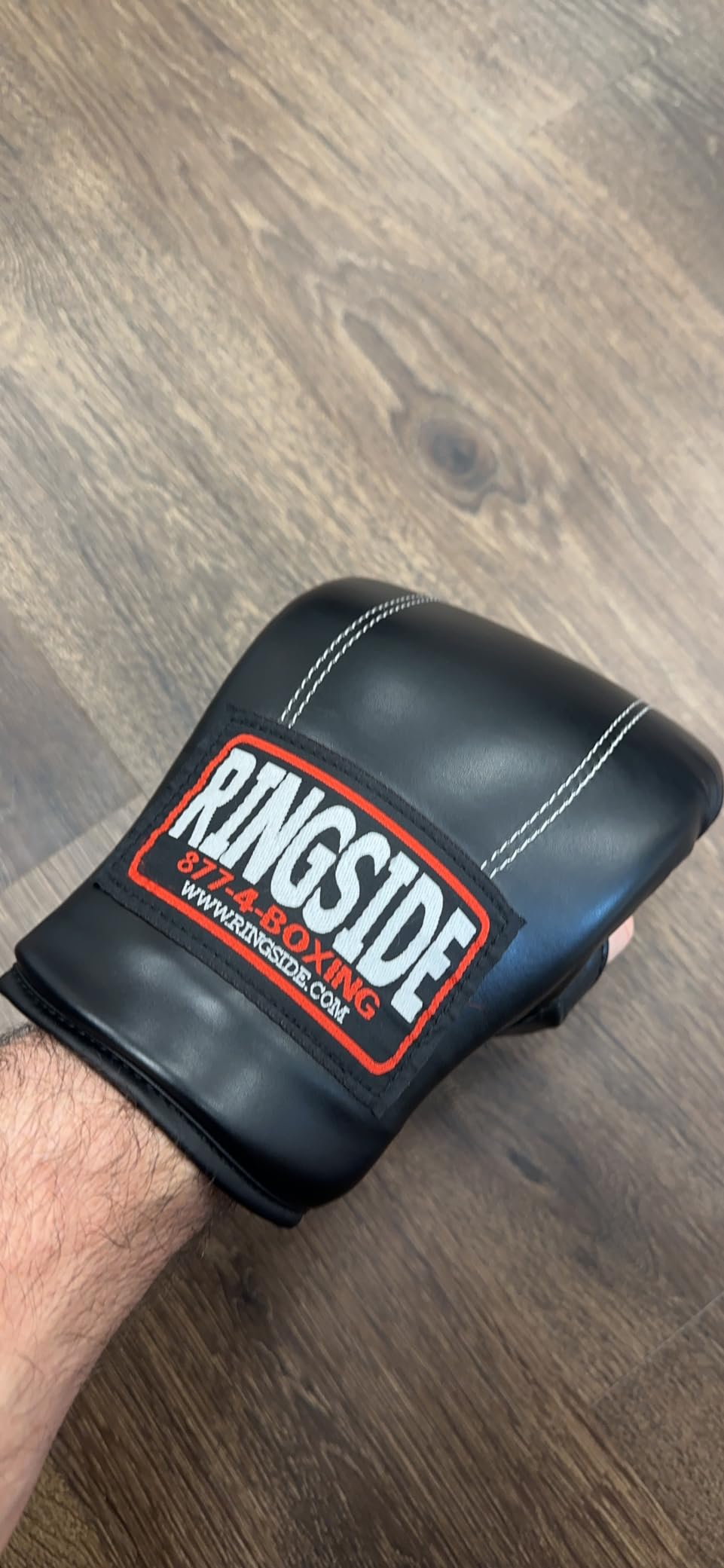 Ringside Econo Boxing Bag Gloves for Heavy Bag & Mitts, Black customer photo 1