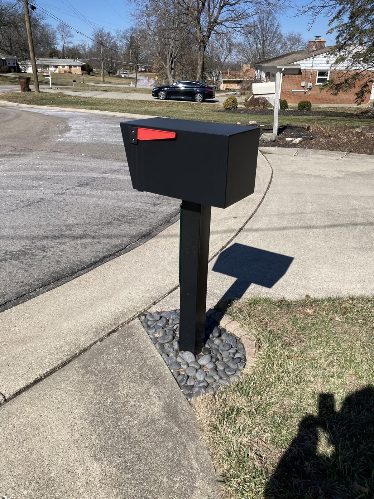 Mail Boss Mail Manager Modern Locking Post Mount Mailbox, USPS Approved customer photo 2