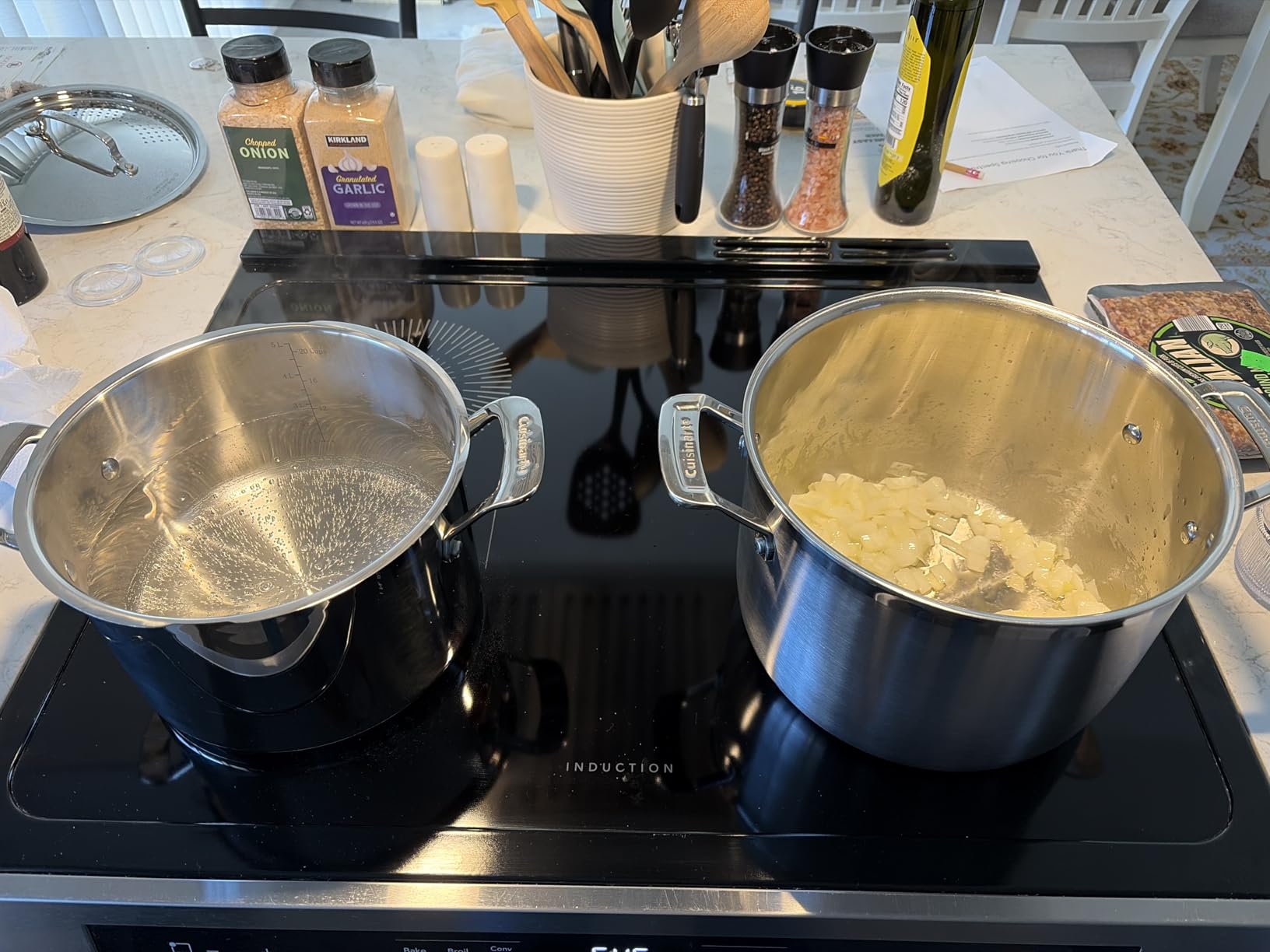Cuisinart Stainless Steel Pots and Pans Set, Induction Compatible, 12 pc | 12-pc Cuisinart stainless steel cookware set with saucepans, sauté pan, stockpot, & skillets, oven safe to 500°F, MCPS-12N customer photo 1