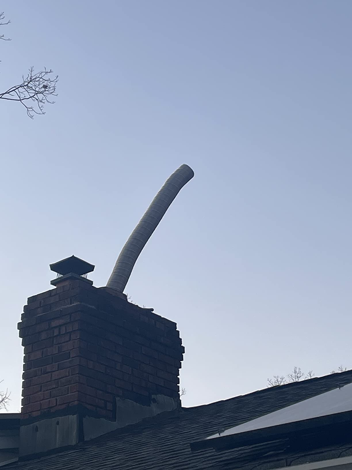 Fireside Chimney Supply Basic FireSafe Flexible Chimney Liner Insert Kit | Fireplace Insert | Wood Stove Stainless Steel Chimney Liner Kit | Made in the USA | Heavy-Duty 6 Inch x 15 Feet customer photo 2
