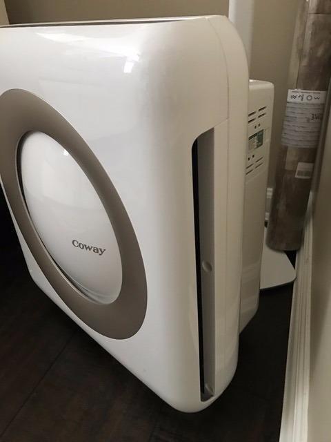 COWAY Air Purifier for Home Up to 1,748ft², HEPA Filter for Smoke, Allergies, Pet Dander, Odor, Air Quality Monitor, Auto&Eco Mode, Timer, Filter Indicator, 3yr Warranty, Mighty AP-1512HH, Black customer photo 1