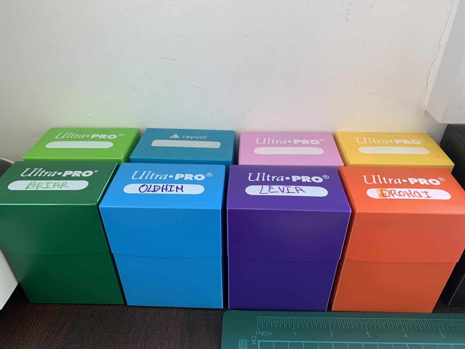 Ultra-Pro Deck Box, Set of 6 (Orange, Purple, Light Blue, Pink, Yellow, Light Green) customer photo 1