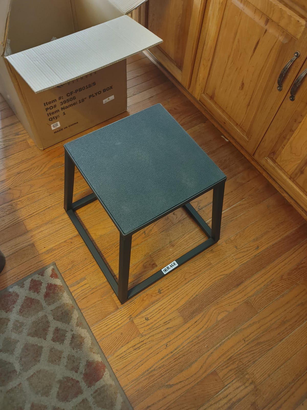 Rage Fitness Steel Plyo Box 12-18-24 Inch High Anti-Slip Pre-Assembled Plyometric Jump Box for Home Gym Conditioning and Strength Training (Sold Individually) Plyometric Platform Step customer photo 1