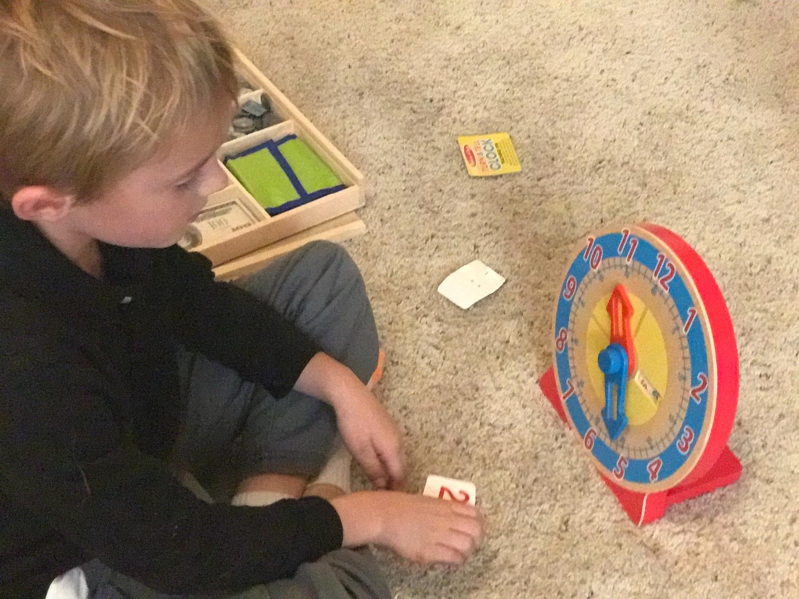 Melissa & Doug Turn & Tell Wooden Clock - Educational Toy with 12+ Reversible Time Cards customer photo 1