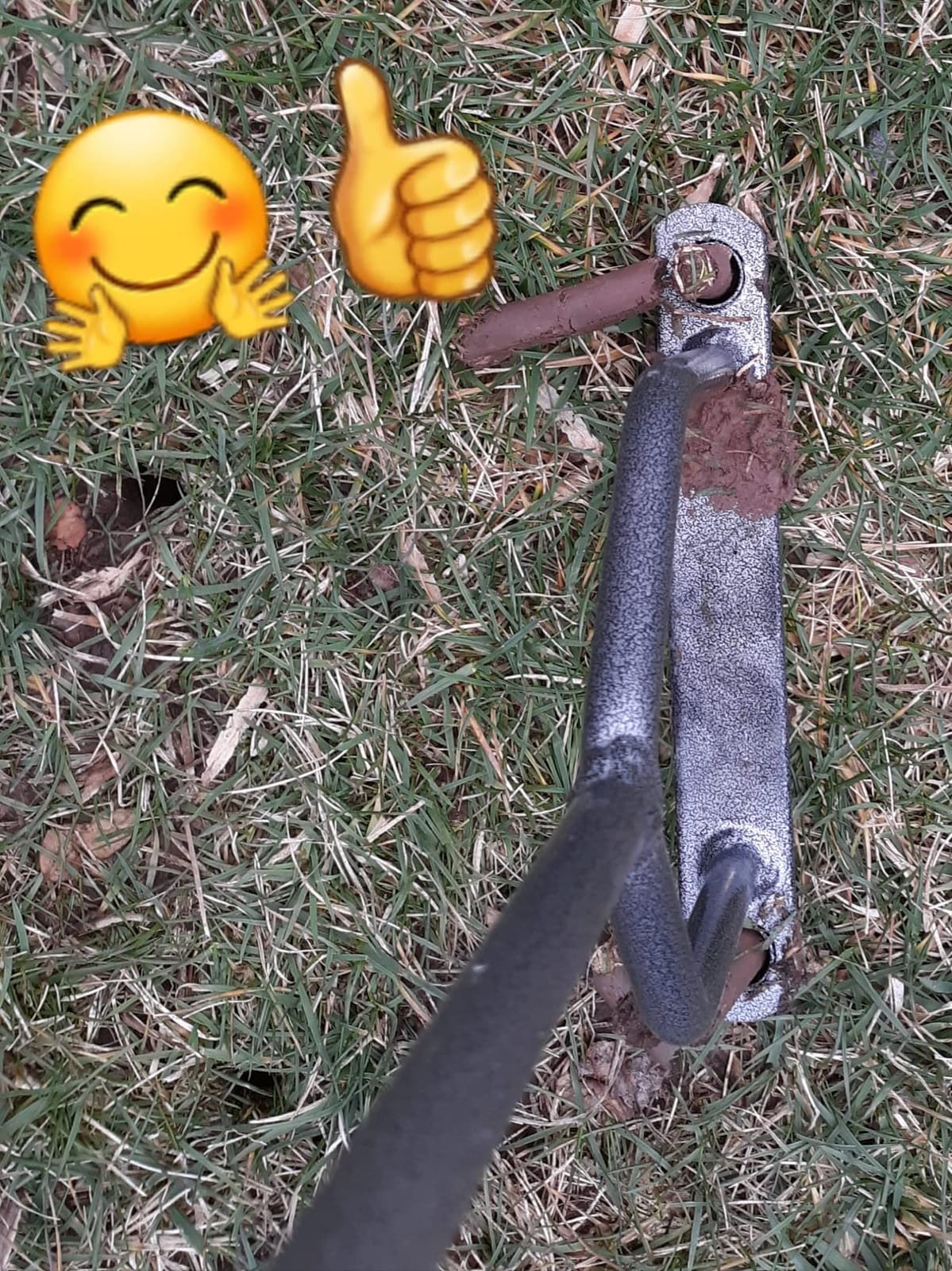 Yard Butler Manual Lawn Coring Aerator, ID-6C - Lawn Care Tool for Aerating - Long-Handled - Power-Coated Steel Construction - Comfortable Cushioned Handles Garden Tool - Easy to Use customer photo 1