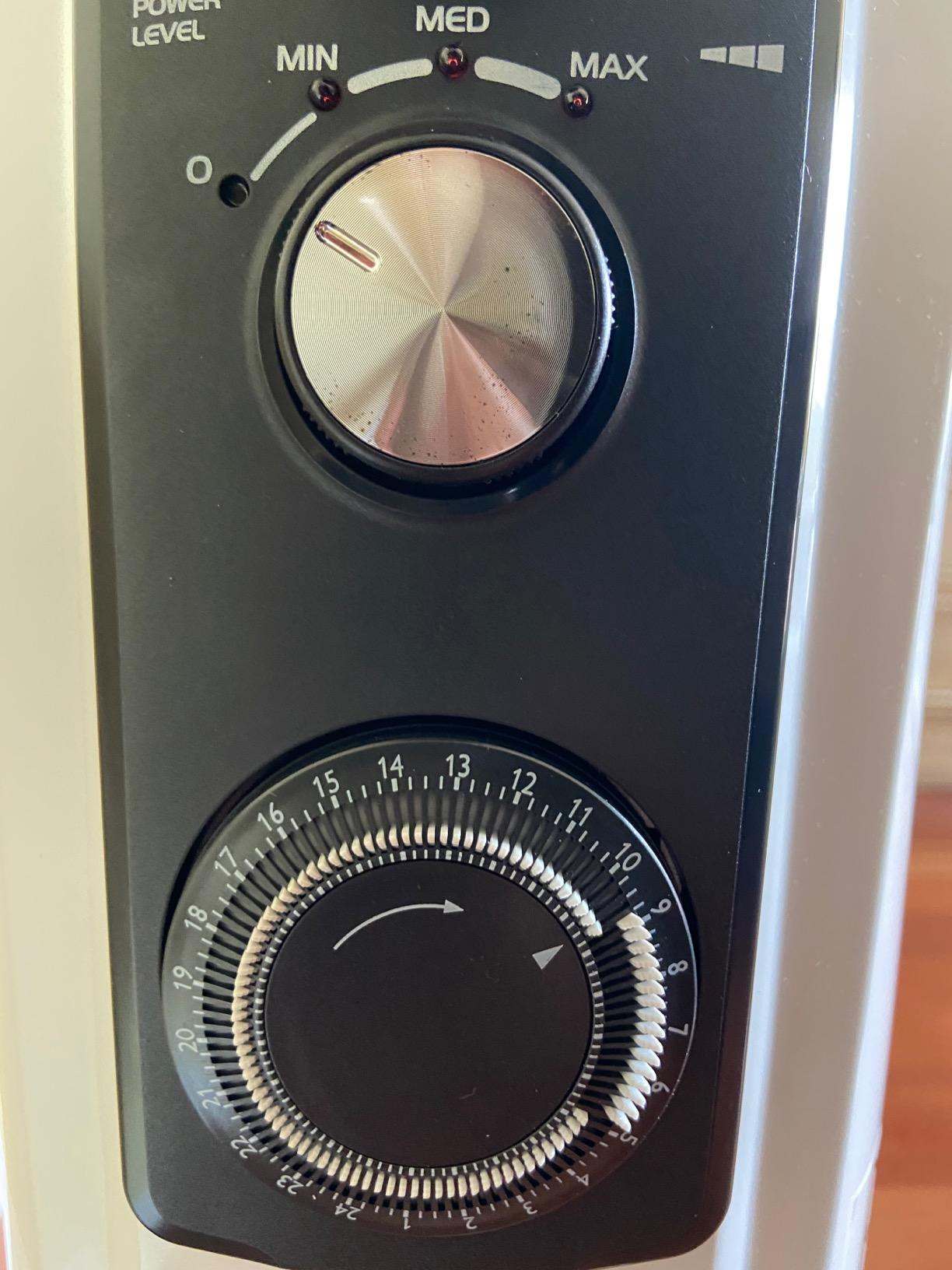 1,500 Watt Portable Electric Radiant Radiator Heater with Mechanical Controls customer photo 1