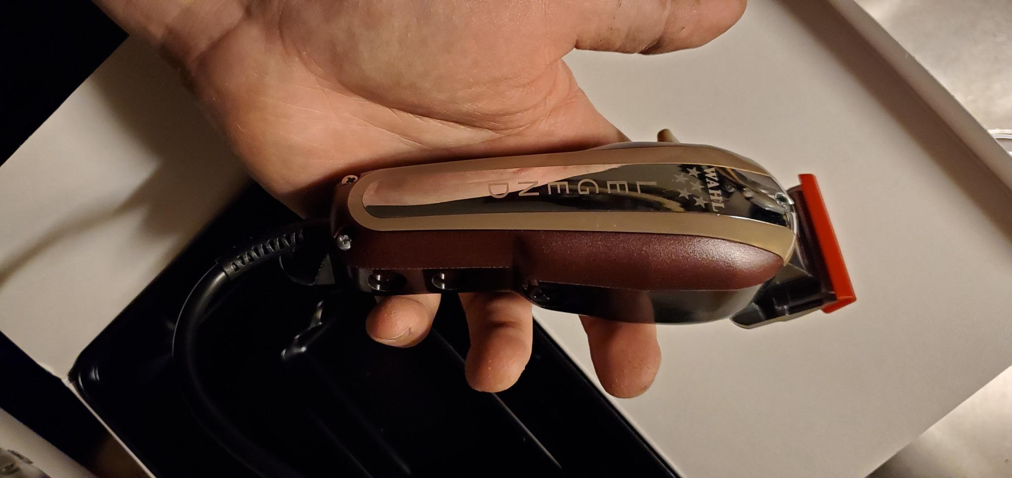 Wahl Professional 5 Star Legend Corded Fading Clipper, Model 8147 | Deep Tooth 2228 Wedge Blade & Extended Lever Widen the Blend Range for Soft Line Fades, 8 Guides, 8 Ft Cord, 16 Oz customer photo 1