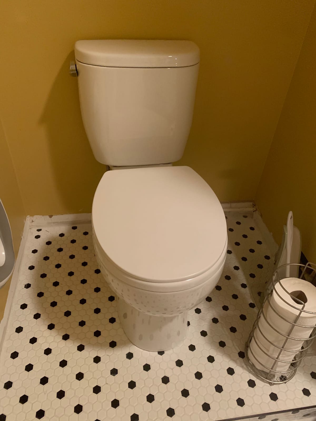 TOTO Entrada Two-Piece Round 1.28 GPF Universal Height Toilet, Cotton White - CST243EF#01 customer photo 2