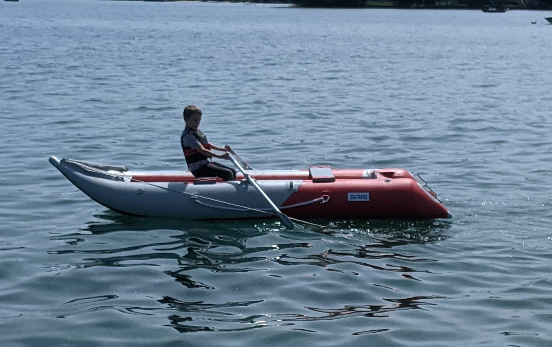 BRIS 12 ft Inflatable Kayak Fishing Tender Inflatable Poonton Boat 2 Person Kayak customer photo 2