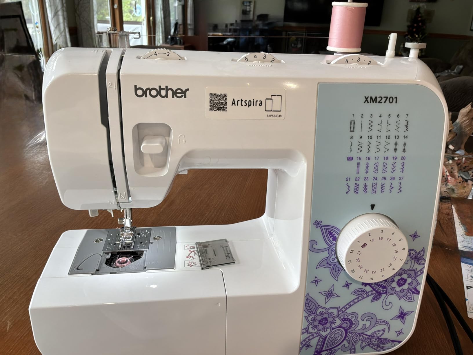 Brother XM2701 Sewing Machine, Lightweight & Portable, 27 Stitches, 6 Sewing Feet, Auto Needle Threader, Free Arm customer photo 2